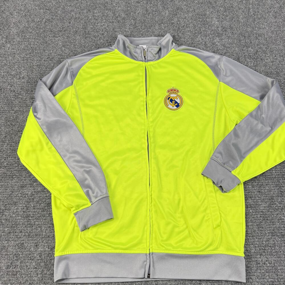 Real Madrid Jacket Mens XL Full Zip Track Top La Liga Soccer Football 80s 90s